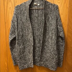 Gray Gap Knit Cardigan Sweater